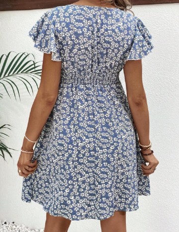 Rochie scurta SHEIN Maternity, albastru