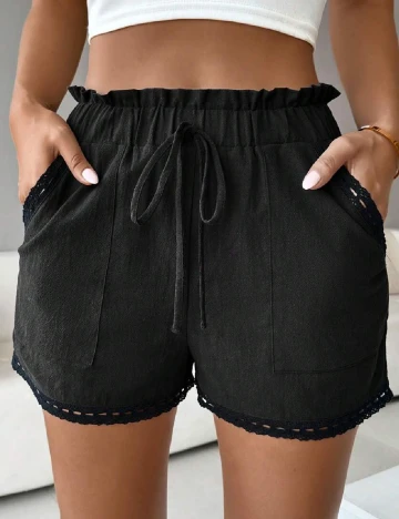 Pantaloni scurti SHEIN, negru