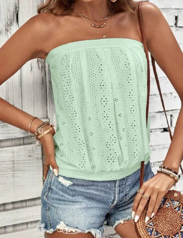 Top SHEIN, verde deschis