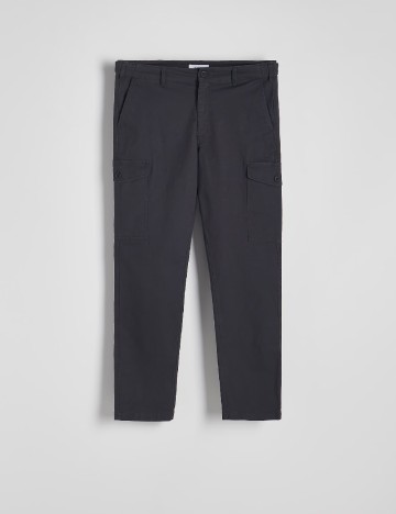 Pantaloni Reserved, gri inchis