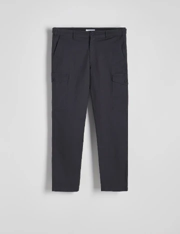 Pantaloni Reserved, gri inchis