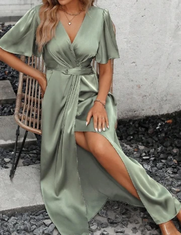 Rochie lunga SHEIN, verde