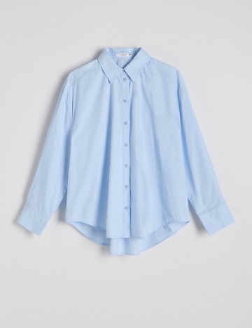 Camasa Oversize Reserved, albastru