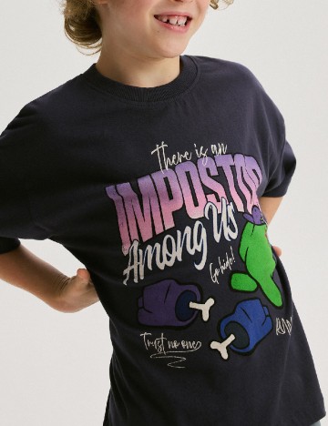 Tricou Oversize Reserved, bleumarin