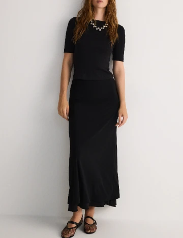 Tricou Reserved, negru