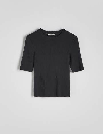 Tricou Reserved, negru