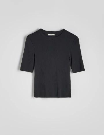 Tricou Reserved, negru