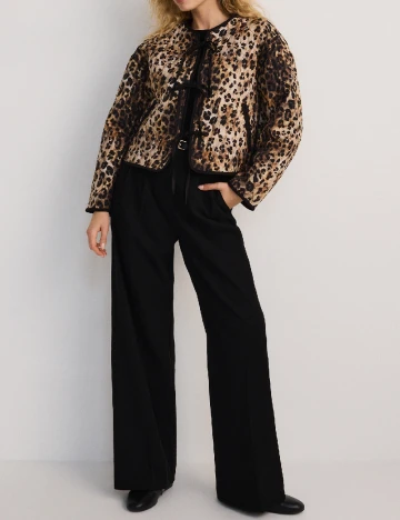 Pantaloni Reserved, negru