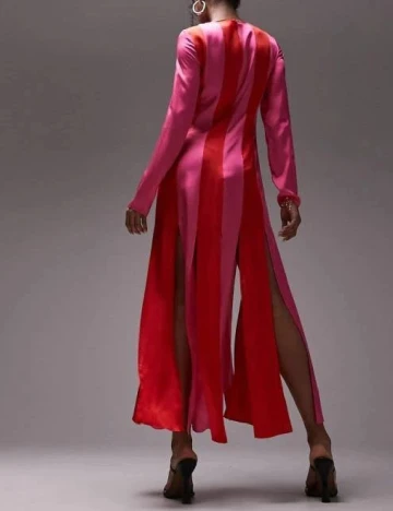 Rochie medie Top Shop, roz/rosu