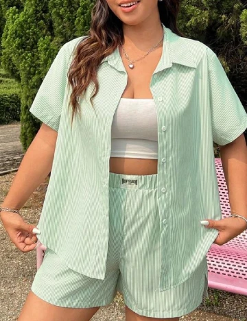Compleu SHEIN CURVE, verde Verde