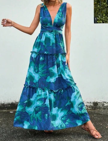 Rochie lunga SHEIN, albastru