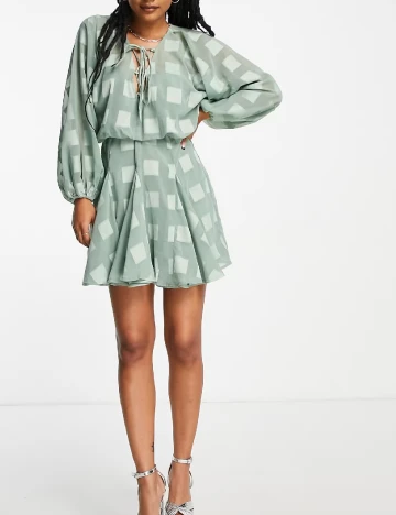Rochie scurta ASOS, verde