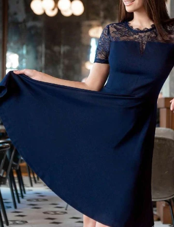 Rochie scurta Miusol, bleumarin