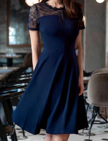 Rochie scurta Miusol, bleumarin