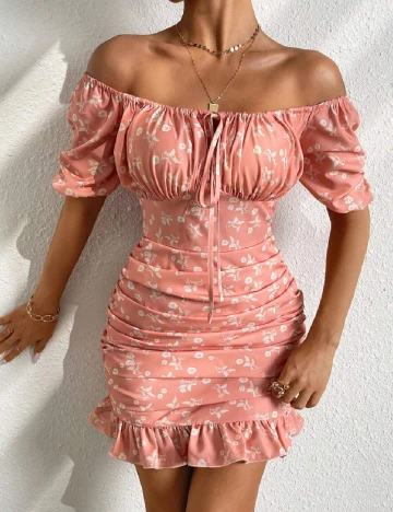 Rochie scurta SHEIN, roz