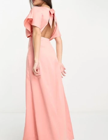 Rochie lunga Maya Deluxe, corai Roz