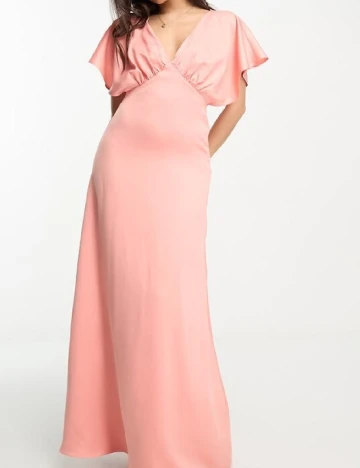 Rochie lunga Maya Deluxe, corai Roz