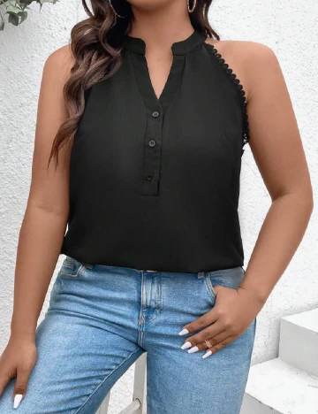 Bluza SHEIN CURVE, negru Negru