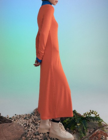 Rochie medie Reserved, portocaliu