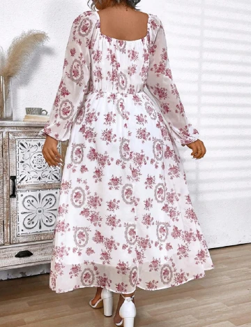 Rochie medie SHEIN CURVE, alb