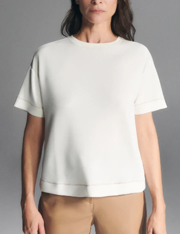 Tricou Reserved, alb