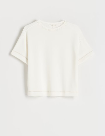 Tricou Reserved, alb