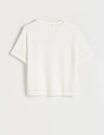 Tricou Reserved, alb