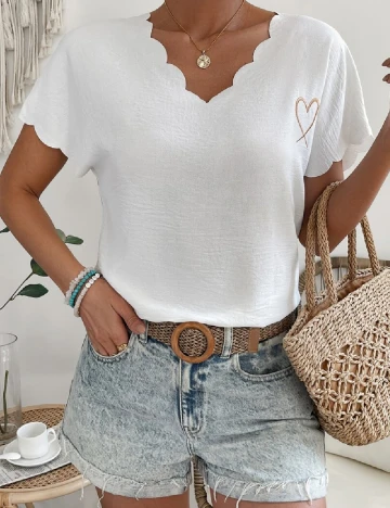 Tricou SHEIN, alb