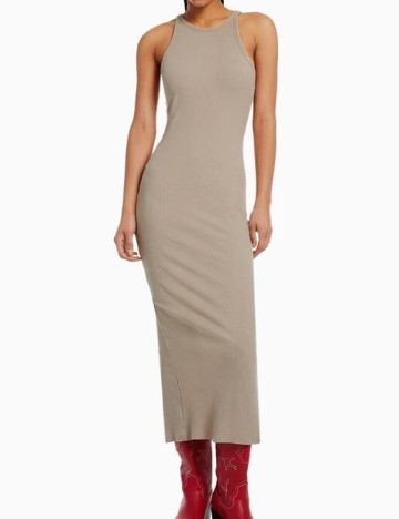 
						Rochie lunga Bershka, bej