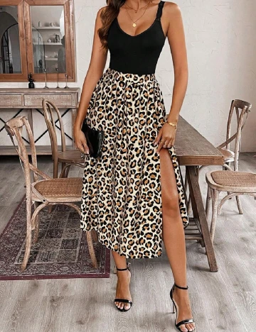 Rochie medie SHEIN, animal print