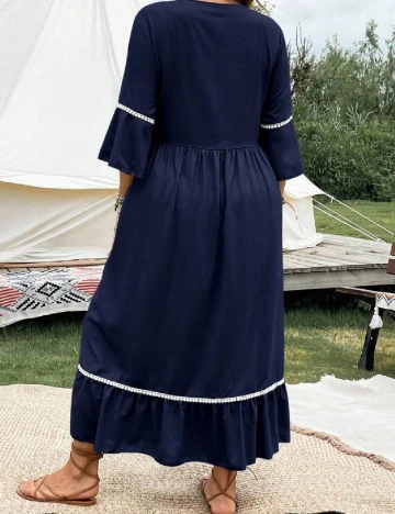 Rochie medie SHEIN CURVE, bleumarin