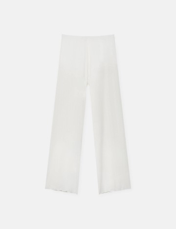 
						Pantaloni Pull&Bear, alb