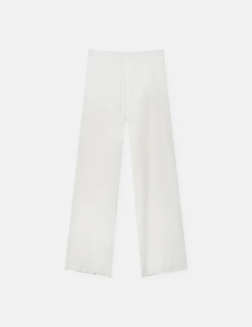 Pantaloni Pull&Bear, alb
