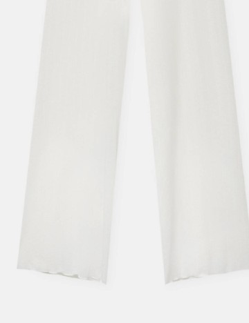 Pantaloni Pull&Bear, alb