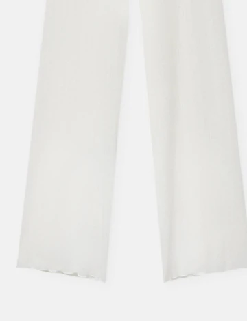 Pantaloni Pull&Bear, alb
