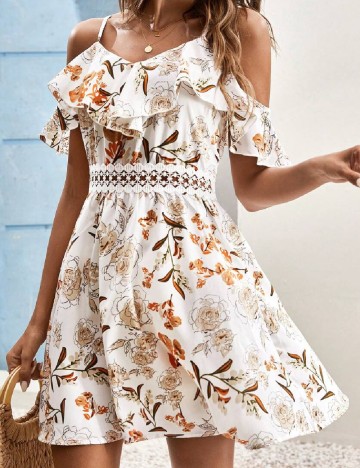 Rochie scurta SHEIN, alb