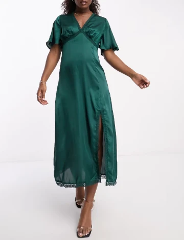 Rochie medie Influence, verde