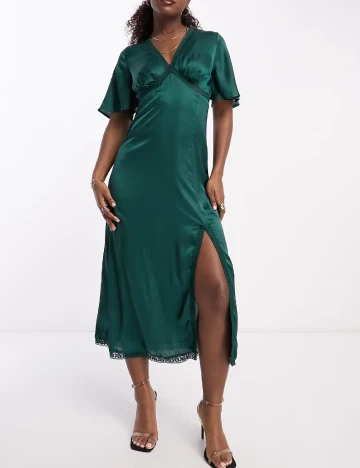 Rochie medie Influence, verde