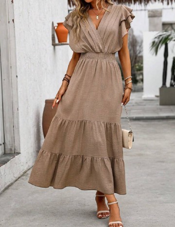 Rochie lunga SHEIN, maro
