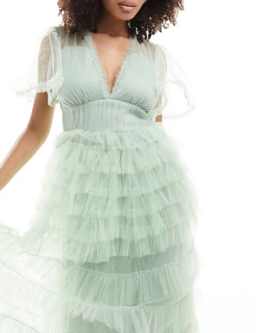 Rochie lunga Beauut, verde