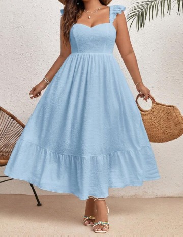 Rochie lunga SHEIN CURVE, bleu