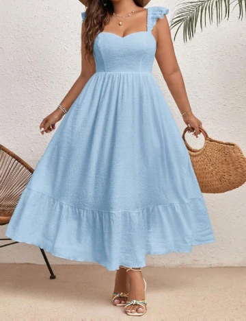 Rochie lunga SHEIN CURVE, bleu