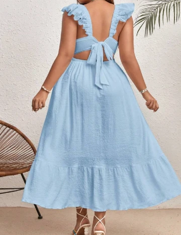 Rochie lunga SHEIN CURVE, bleu