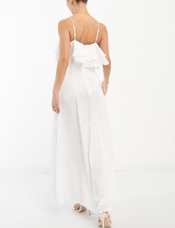 Rochie lunga Vila, alb