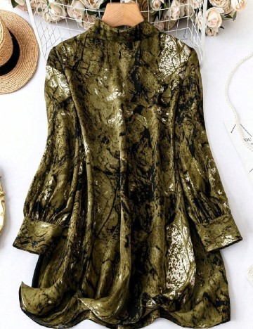 Camasa SHEIN CURVE, verde