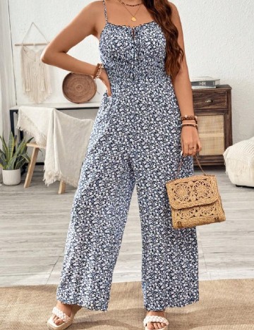 Salopeta SHEIN CURVE, bleumarin