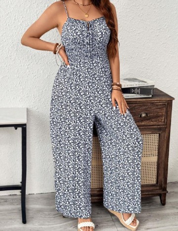 Salopeta SHEIN CURVE, bleumarin