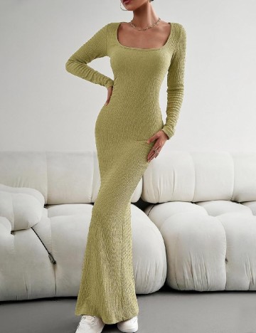 Rochie lunga SHEIN, verde