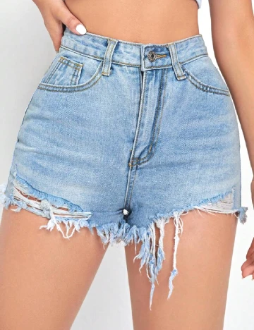 Pantaloni scurti SHEIN, albastru