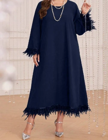 Rochie medie SHEIN CURVE, bleumarin